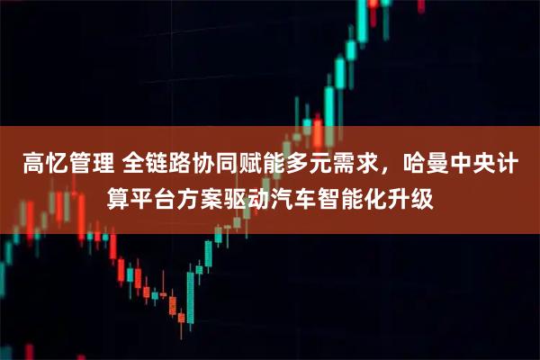 高忆管理 全链路协同赋能多元需求，哈曼中央计算平台方案驱动汽车智能化升级